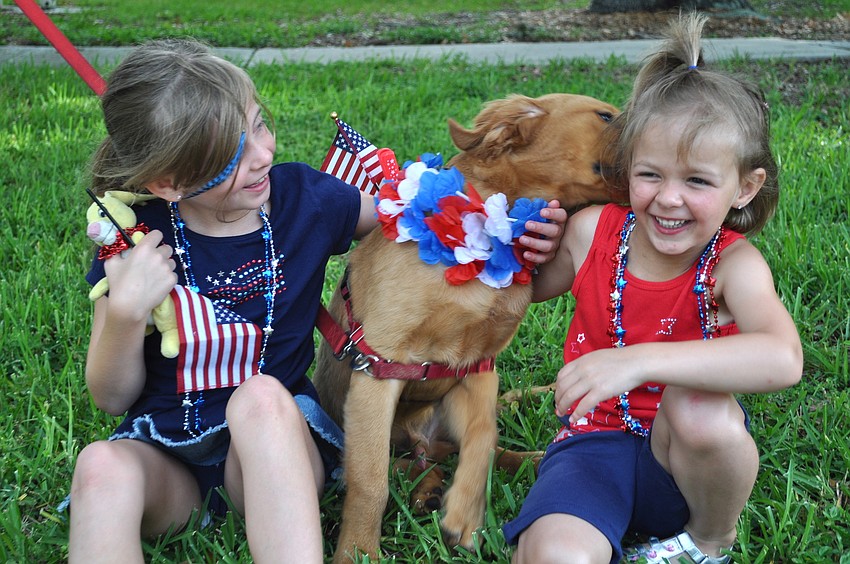 Noelle and Heather Amorini with Tucker