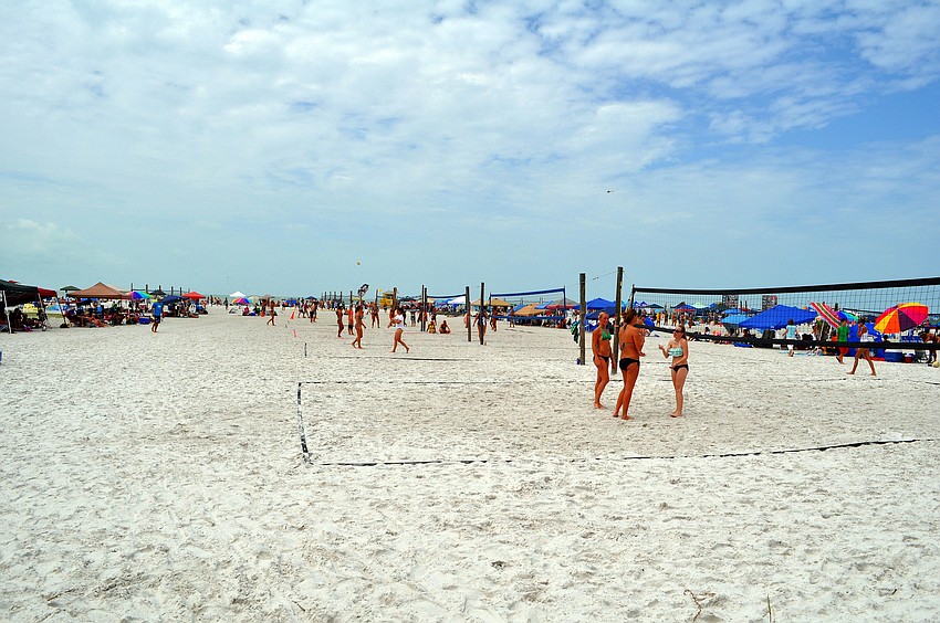 Hundreds of people came out to watch and play in the Siesta Key Gulf Open, Saturday, July 9 at Siesta Key Beach.