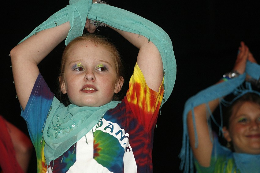 Hailey Wahlers had a blast performing the opening bellydance.