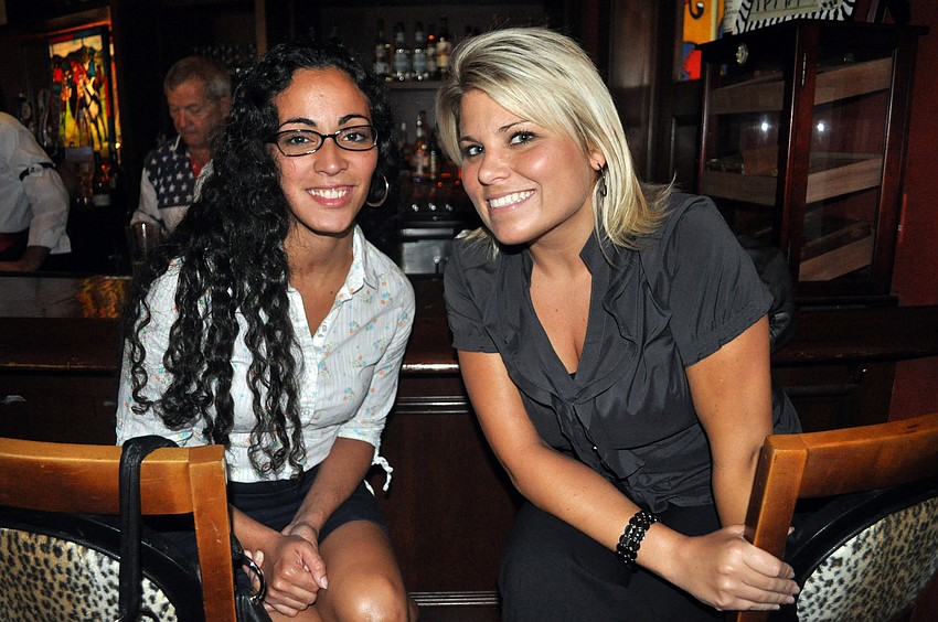 Priscilla Rivera and Gina Cross enjoyed the Polo Grill and Barâ€™s Happy Hour.