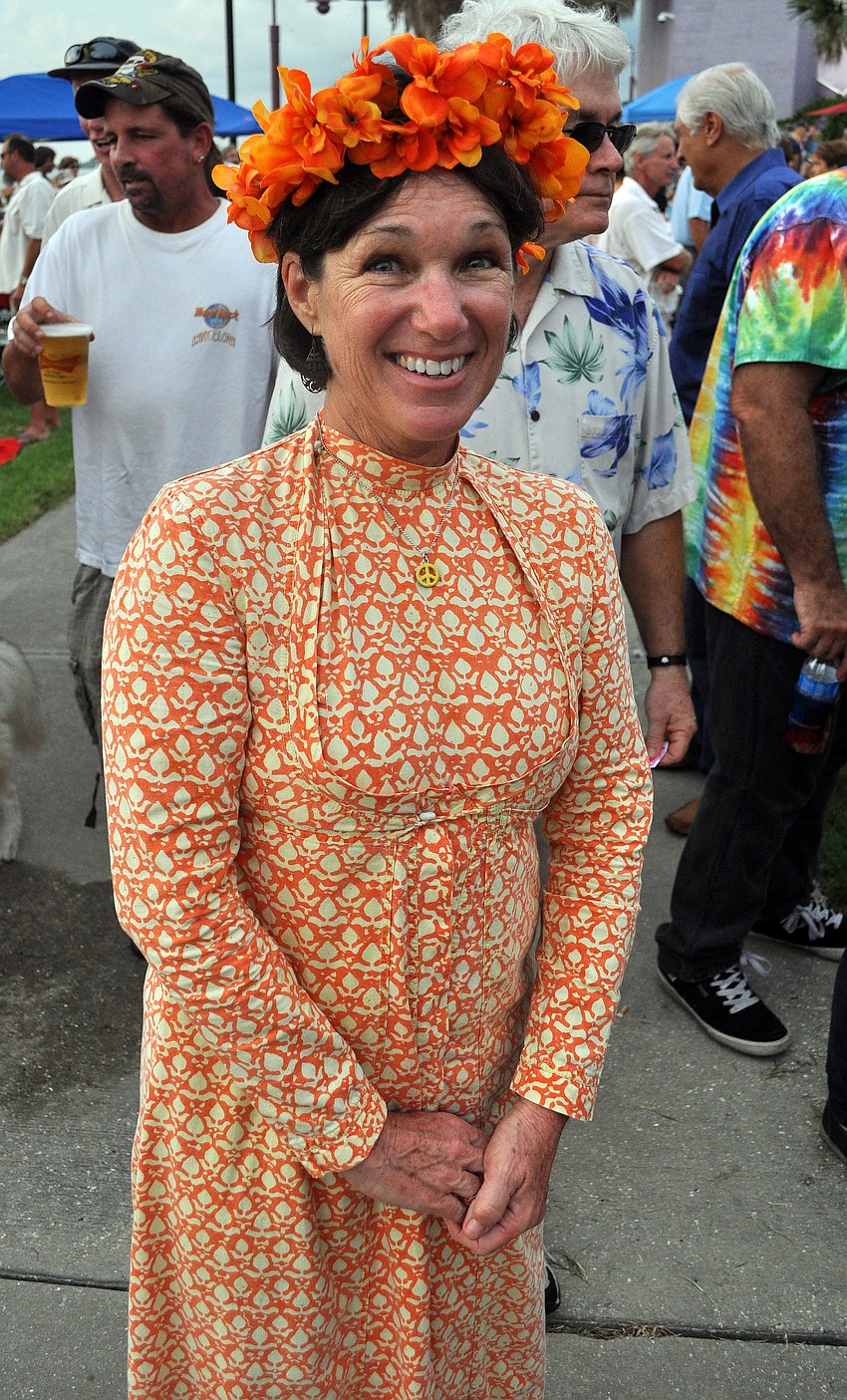 Cheryl Atkinson wore a dress that she wore back in college Friday, July 15 to Friday Fest at the Van Wezel.