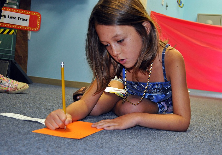 Eight-year-old Isabella Hitte attended St. Mary Magdaleneâ€™s VBS for the first time this year.