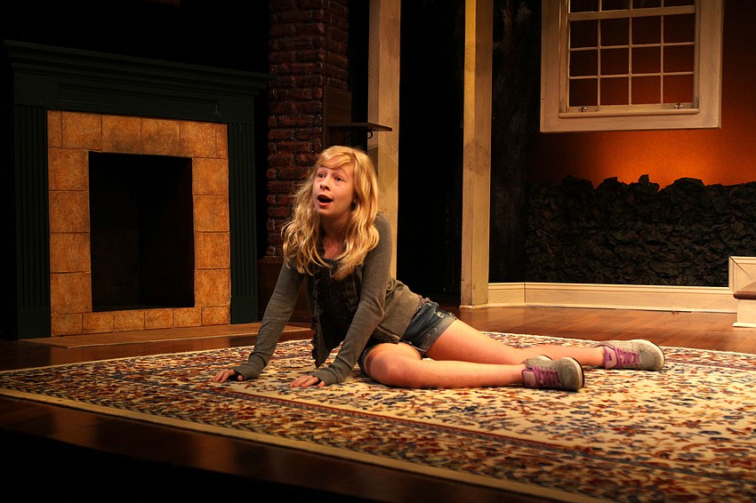 Ashley Abrams performs â€œAbigail and the Beautiful Ponyâ€ during dress rehearsal Thursday, Aug. 18 at Florida Studio Theatre.