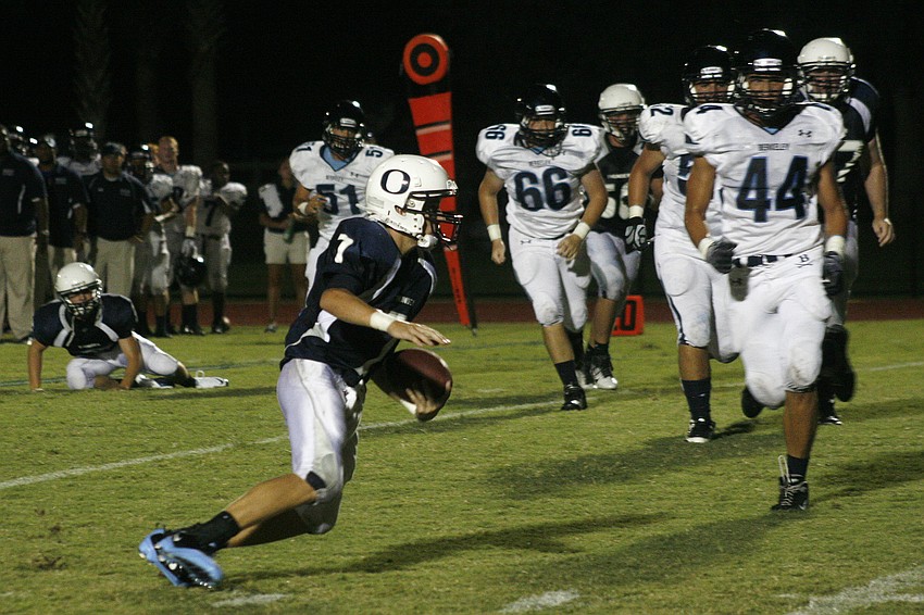 Quarterback Evan Wilson scored the Thunder's only points Aug. 26.