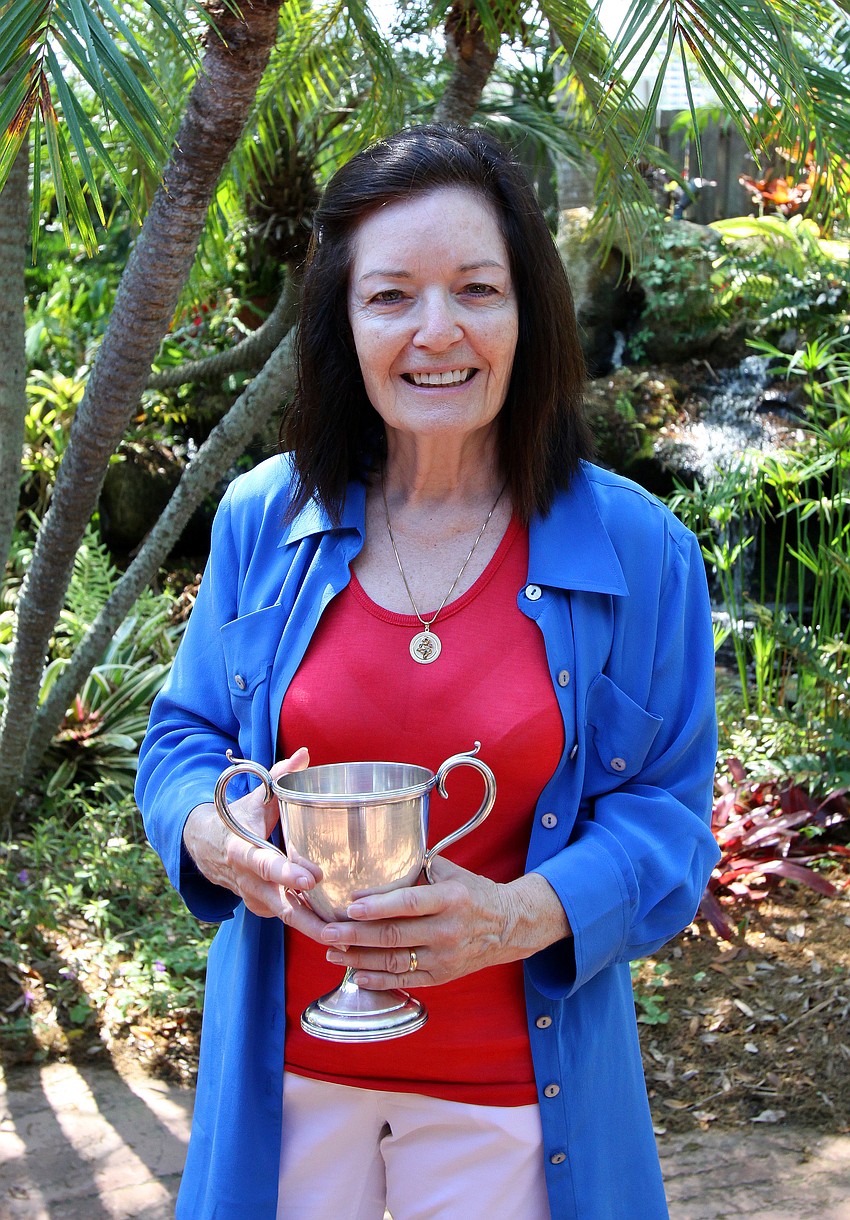 Garden club president, Ginger Vance, won the cut flower sweepstakes on Sunday, March 27 during the 74th Annual Sarasota Garden Club Flower Show.