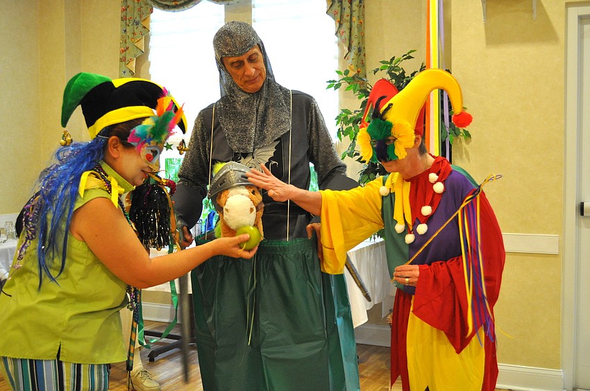 Kelly Welsh, Fred Melin and Melanie Miszewski goof around.