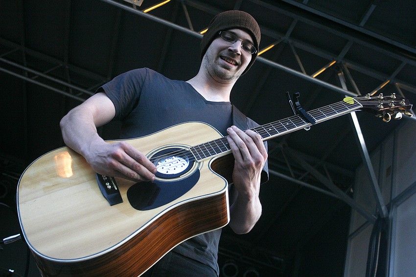 Tigerweather's Shawn Milton performed on guitar, ukelele and percussion.