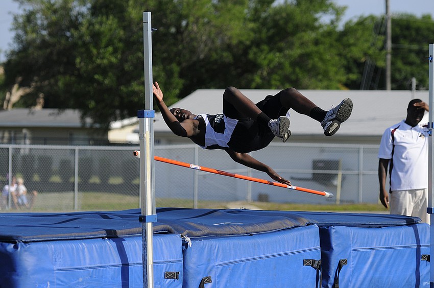 Darius Jones competed in four events in his first Manatee County Track Championship appearance.
