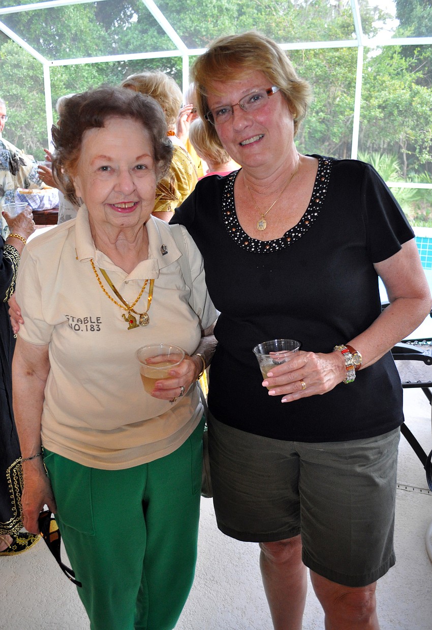 Pat Mclain pictured with Claire Power.