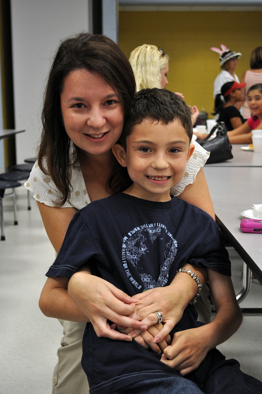 Eight-year-old Ben Scalera couldn't wait to have breakfast with his mom Robin.