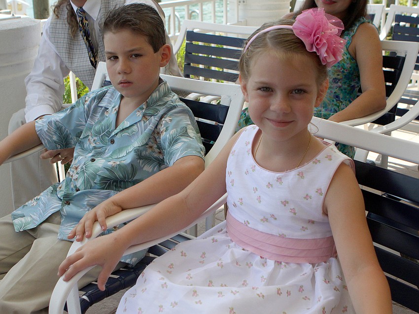 Max and Cassie Gremp enjoy Easter at Bird Key Yacht Club.