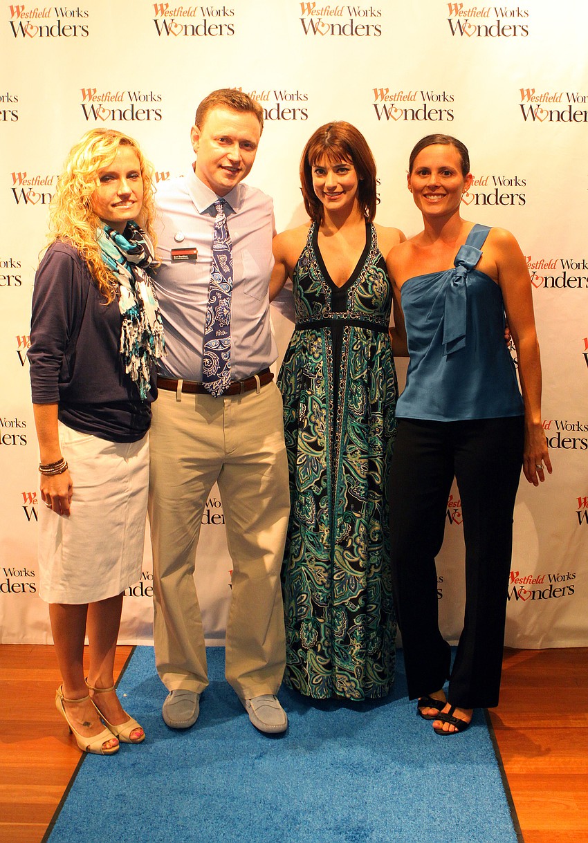 Banana Republic manager Deborah Waggoner, Westfield Southgate marketing director Sam Davidson, Junior League Chair for the event Robyn LaPorta and Junior League member Shana Zamikoff.