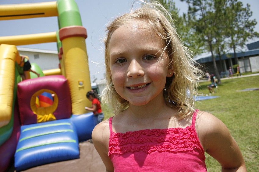 Lindsey Rodgers played with her friends at this year's FCAT Fun Day.