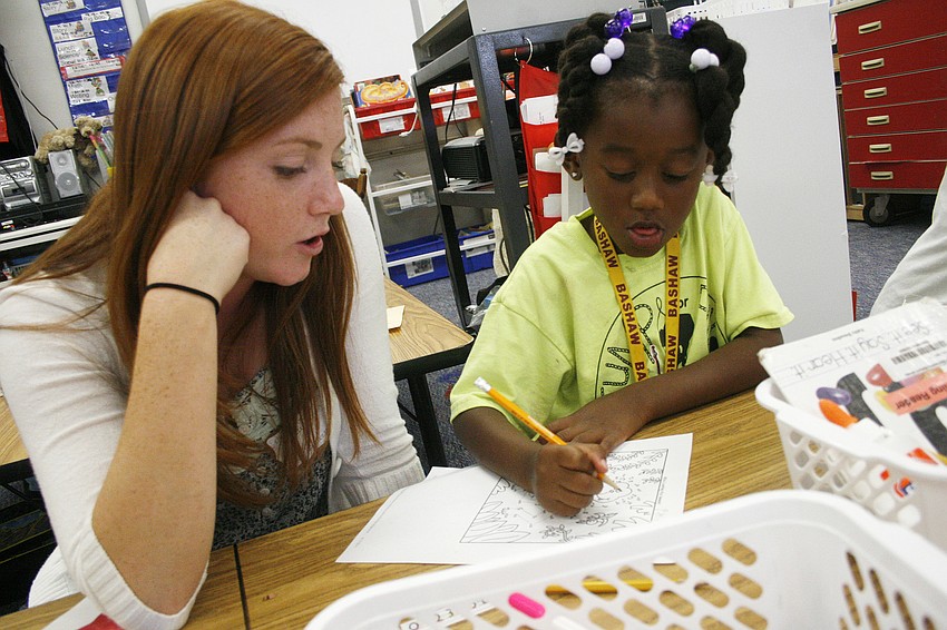 Lakewood's Julia Goldman and Bashaw's Paris Moreland worked well together.