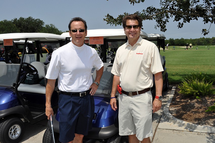 Malcom Higgins, right, flew down from Virginia to compete in the tournament with his brother Matt.