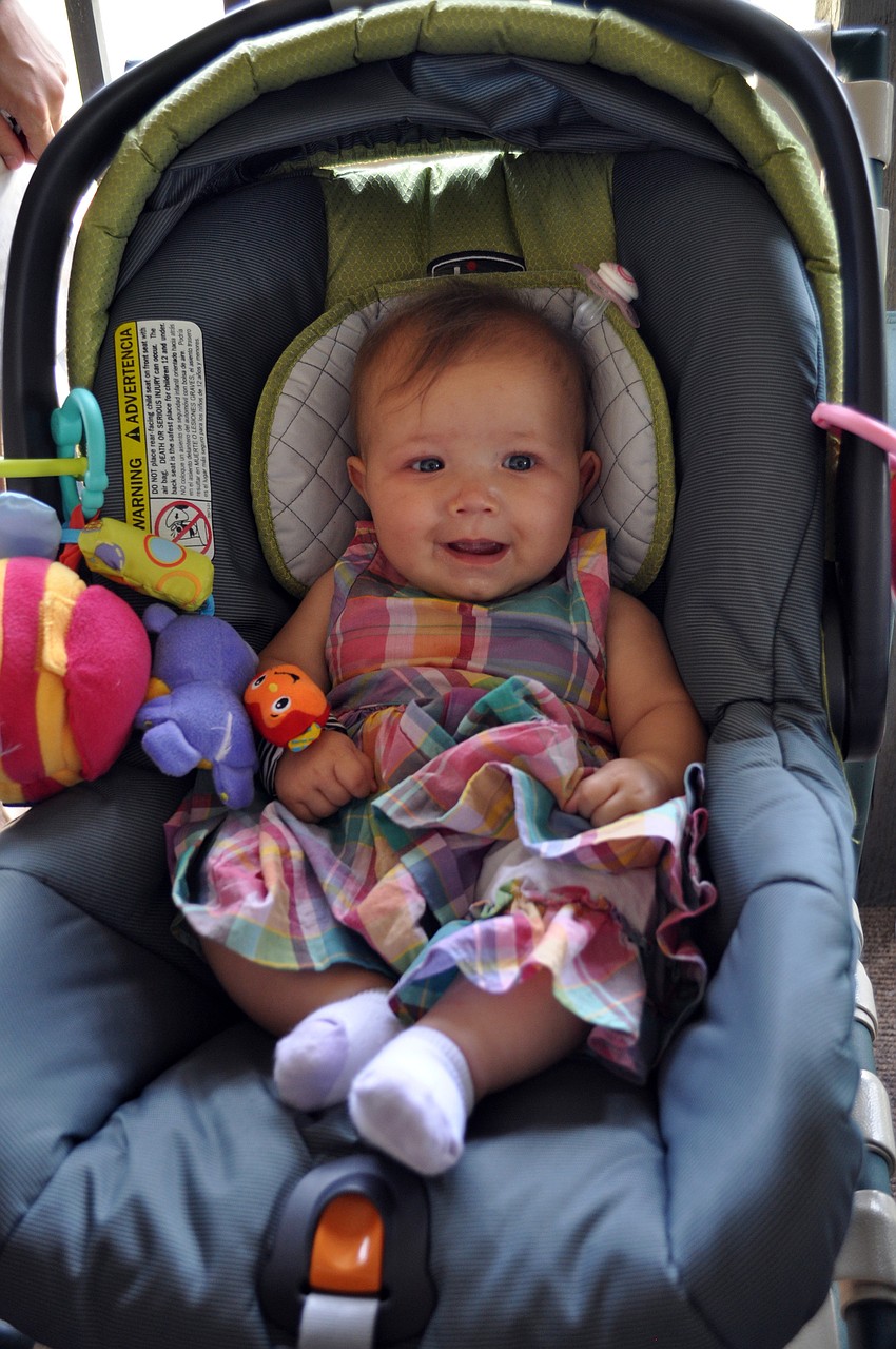 Three-and-one-half-month-old Olivia Guido was the youngest attendee at this year's tournament.