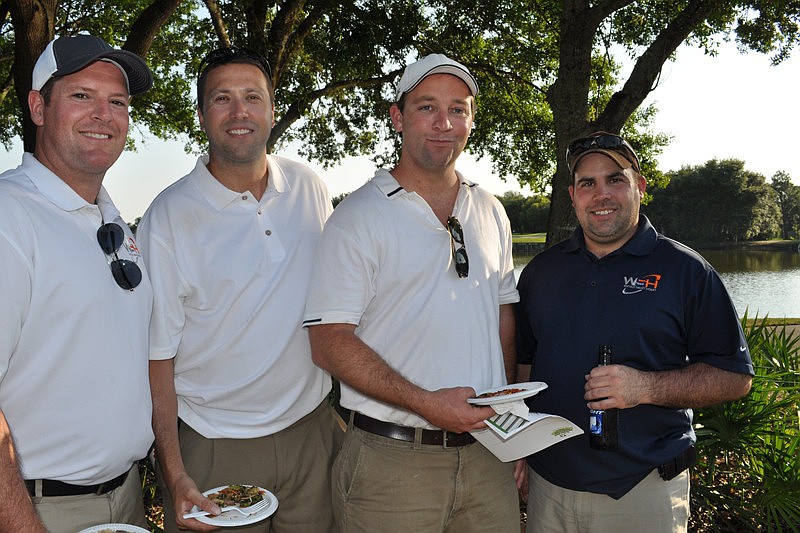 Mark Bolduc, Matt Ogg, Rawley Dunn and Adam Panzera golfed together.