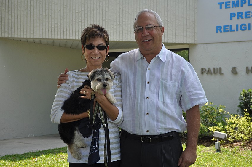 Donna and Stuart Levin with Bogey