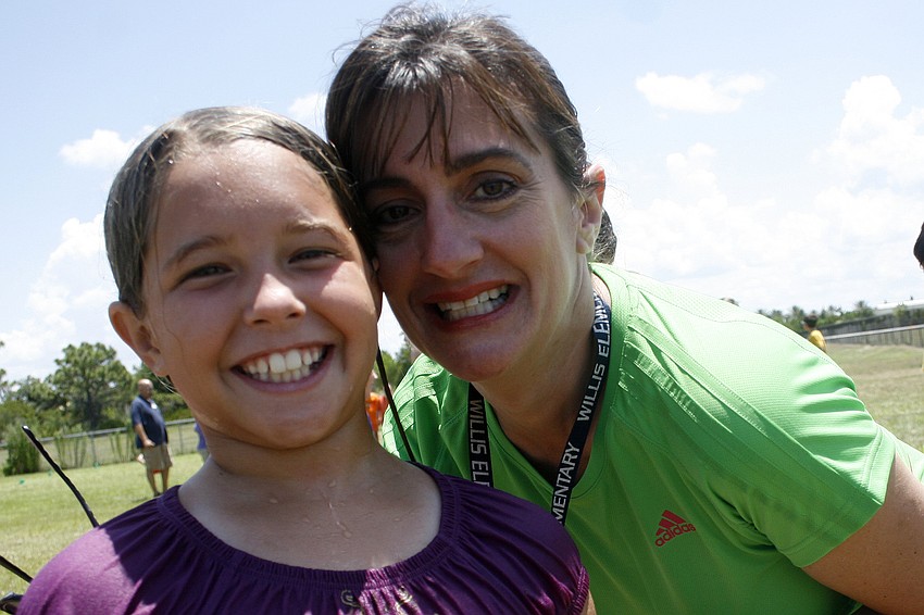 Taylor Radigan and teacher Laurie Rahn