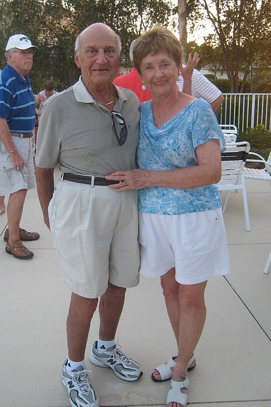 Joe Kudo and Joyce Koehler Muirfield enjoyed being outside together.