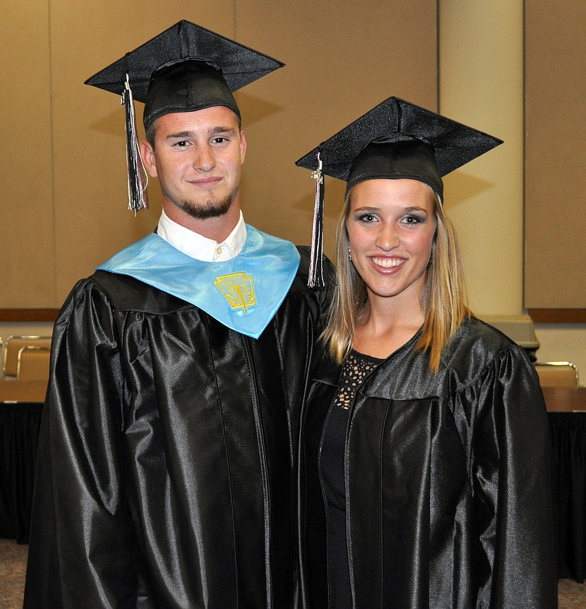 Ben Peacock spent time with his girlfriend, Brooke Ribarich, before the ceremony.