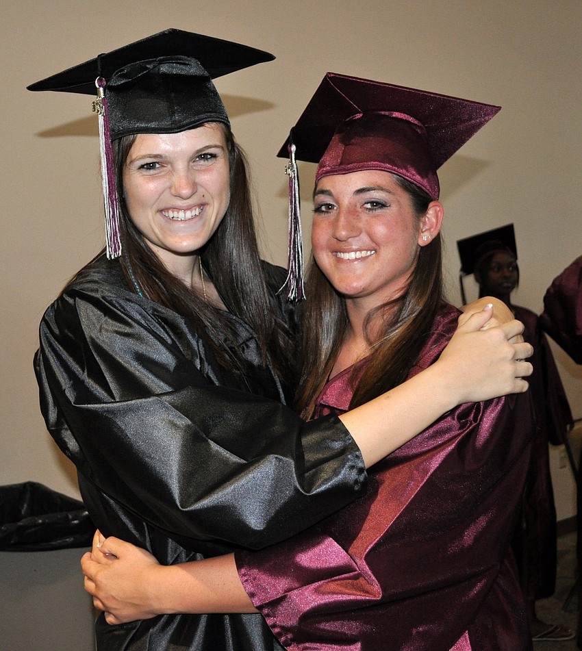 Friends Erica Kirkman and Brianna Maxa are both headed to the State College of Florida this fall.