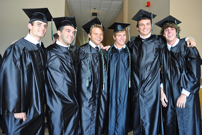 Derek Jozwiakowski, Tanner Varsalona, Garrett Hardy, Tad Pleasant, Dan Murphy and Aaron McKamey are all student athletes.