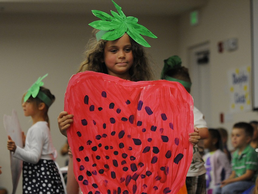 Gabriella Bustillo, 5, was in the parrot class.