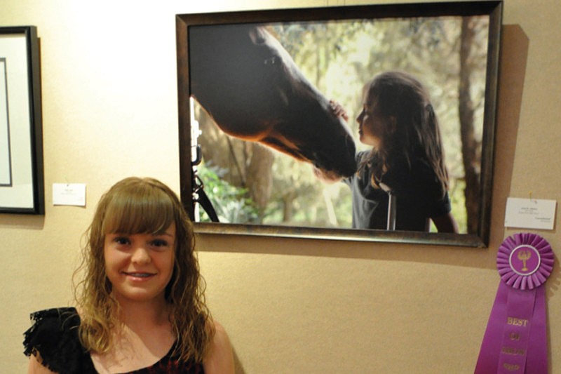 Ariel Affolter won Best in Show at the ComCenter Young Artists Exhibition.