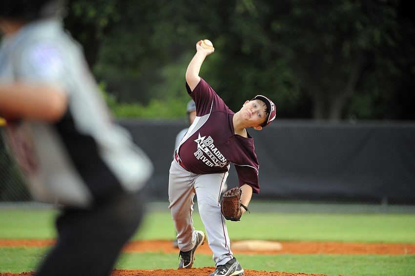 Jason Hauck got the call on the mound for Braden River.
