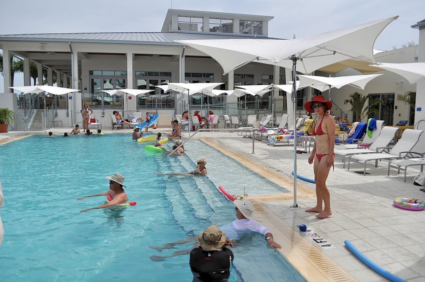 People enjoyed themselves by the pool Monday, July 4 at Sarasota Yacht Club.