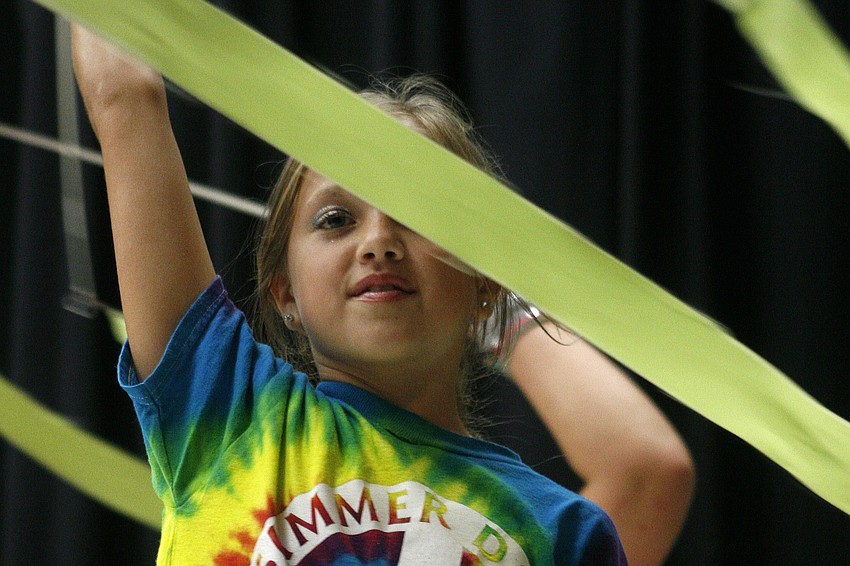 Megan Mercier loved performing with the ribbon.