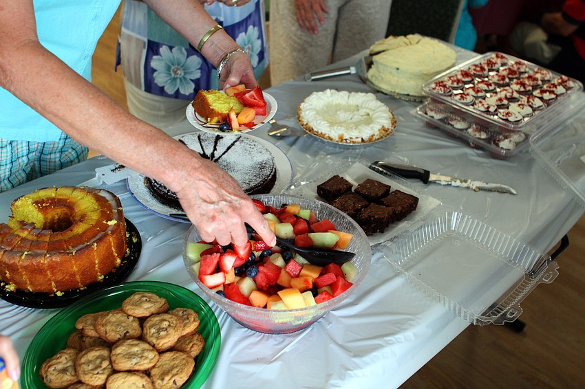 The dessert table was filled with all sorts of sweet treats Saturday, July 16 at the Christ Church and Spanish Main fish fry.