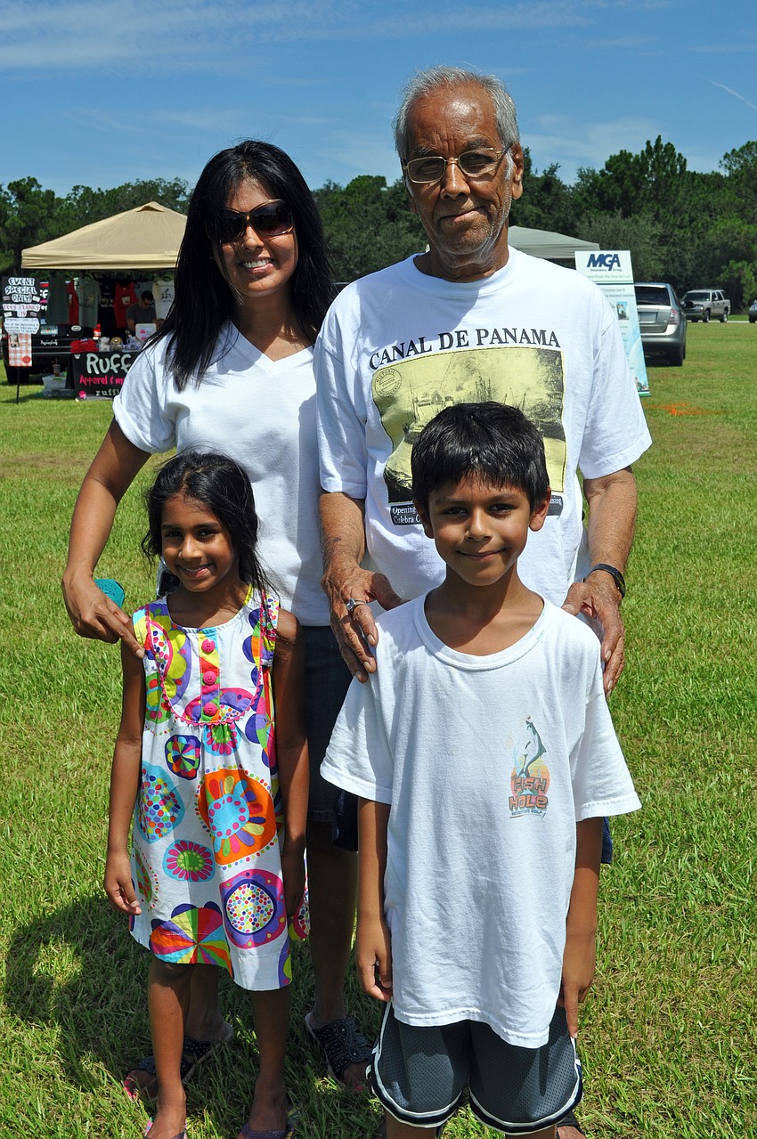 Priyanka Gupta attended the Dog Days of Summer with her father, Indar, and two children: Arya, 6, and Neel, 7.