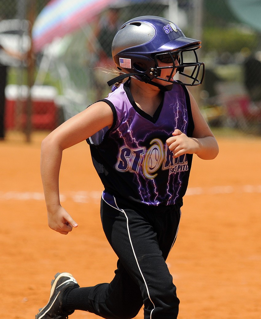 Emma Anthony hit an RBI single in her first at bat of the third game.