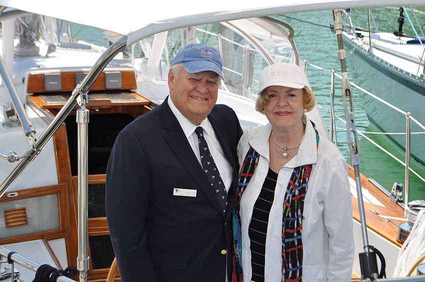 Richard and Wally Nelson aboard 