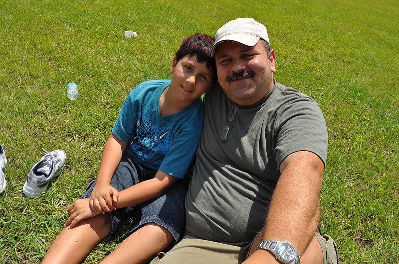 Alex and Alfredo De La Cruz enjoyed the good weather.