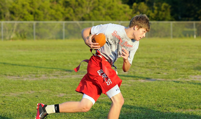 Eighth-grader Erik Ross scored his team's final touchdown.