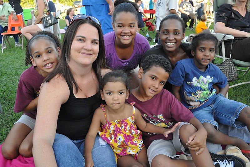 Pictured clockwise from bottom left are Jessica Gant, Kelsey Gant, Breanna Holding, Angel Hayes, Carl Hayes, Cameron Holding and Dereon Lovette.
