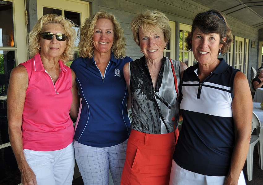 Janice Michaels, Sheila Lightcap, Eileen Scudder and Kim Fierst of TPC Prestancia enjoyed playing in the tournament for the first time.