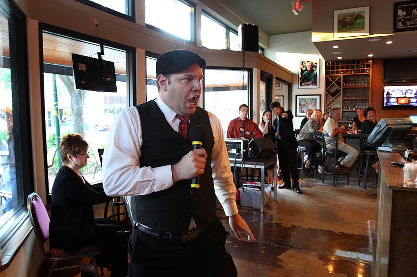 Robert D. May performs 