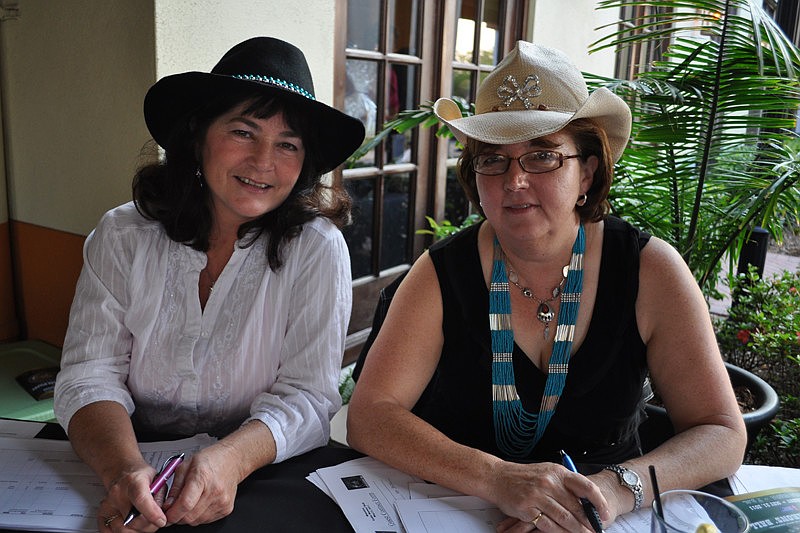 Debra Branch and Chris Fulford checked guests in.