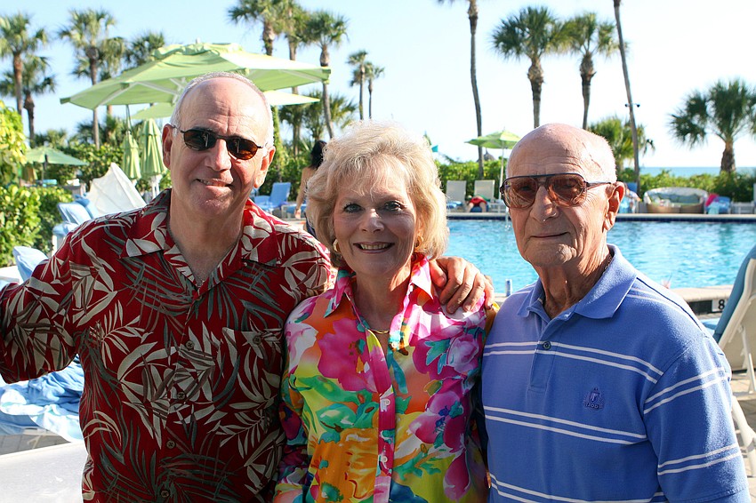 Ray Ferrara with his wife, Kim, and father, Peter.