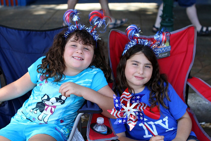 Best friends Caitlyn Maszak and Bella Lane dressed up Monday, May 30 for the Memorial Day parade.