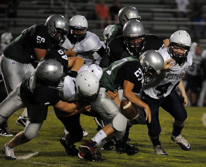 Freshman John Handy is one of three running backs on the Mustangs roster.