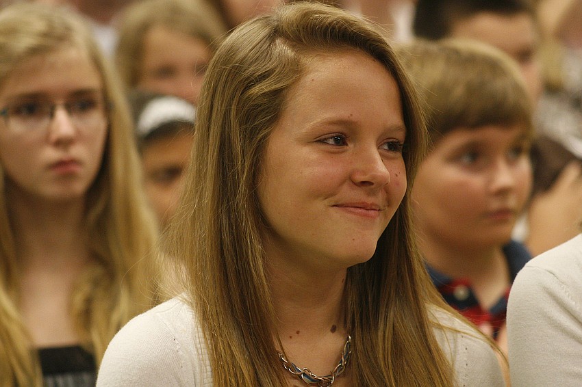 Ashlyn Chiusano is excited to be move to middle school.