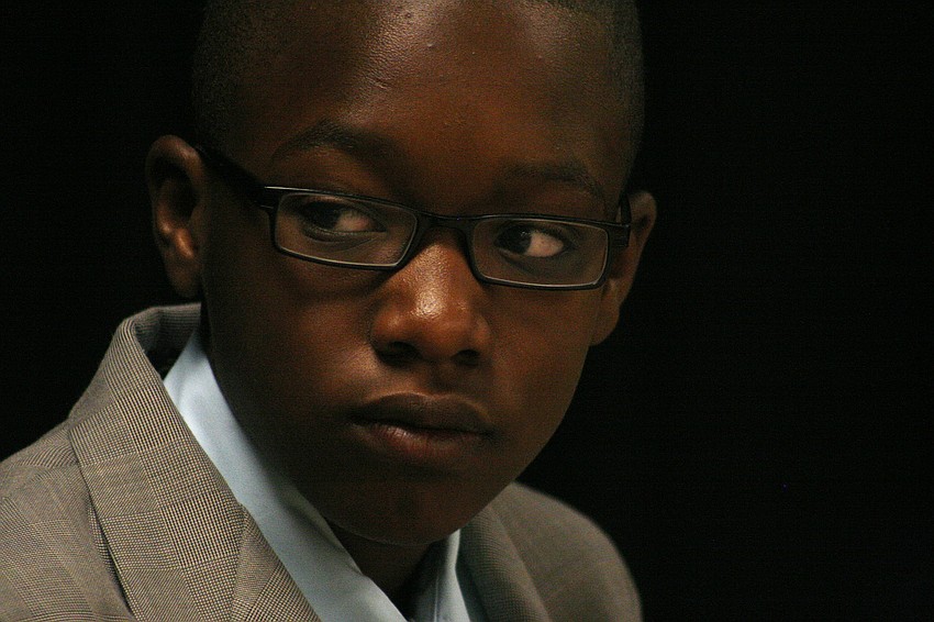 Harry Barthelemy looked sharp in his suit.