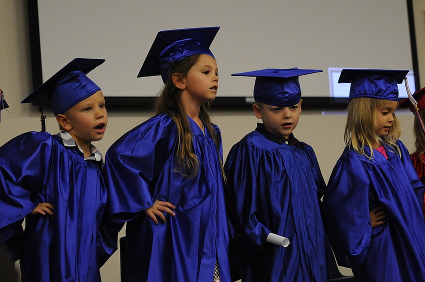 After receiving their diplomas, the students sang 