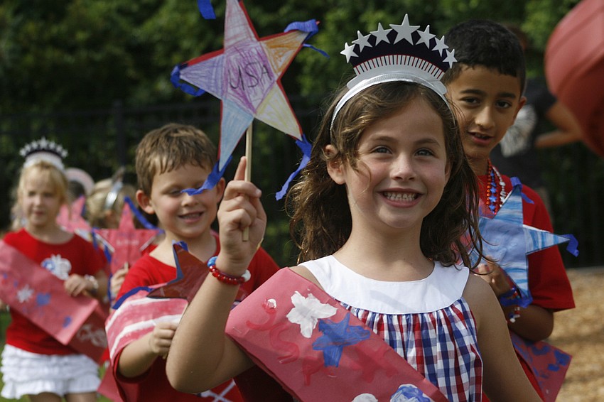 Kate Baran was all smiles during the Red, White and Blue Celebration.