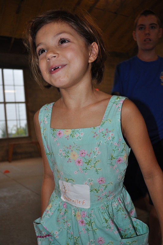 Gabrielle Feneide, 6, targeted brown-haired children during a game of tag.